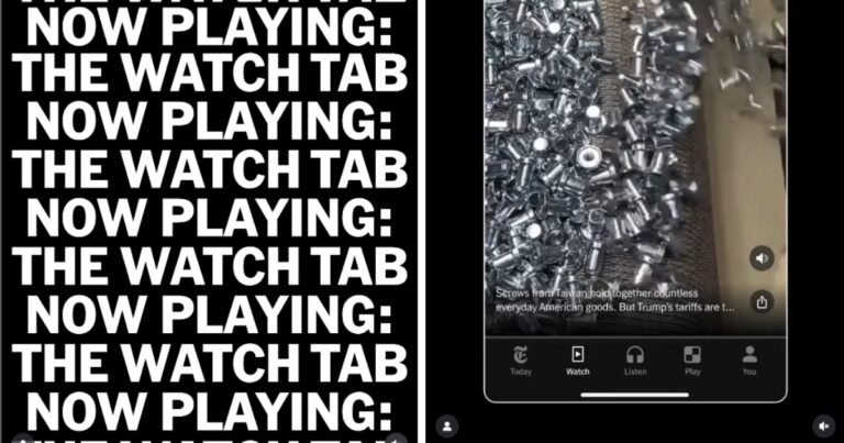 Le New York Times crée son propre « TikTok » dans son app avec « Watch Tab »