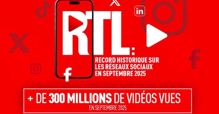 Nouveau record pour RTL : 300 millions de vues sur leurs réseaux sociaux en un mois
