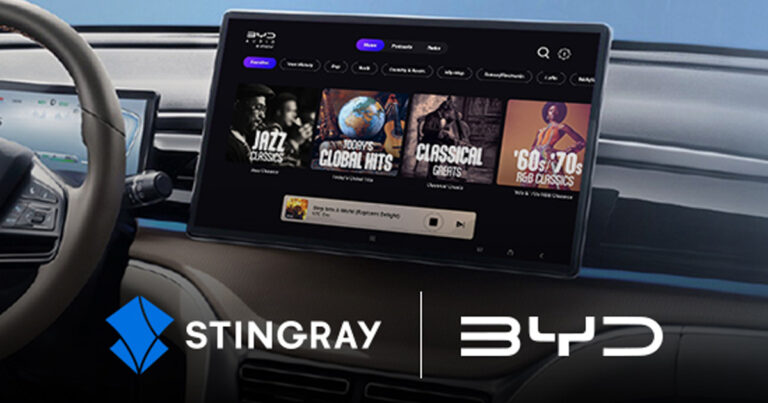 Stingray et BYD lancent une offre audio co-brandée