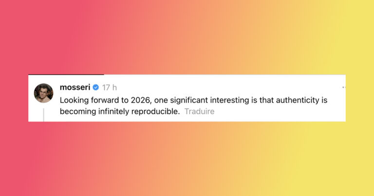« L&rsquo;authenticité après l&rsquo;abondance » à l&rsquo;ère de l&rsquo;IA : le CEO d&rsquo;Instagram esquisse le futur de l&rsquo;app